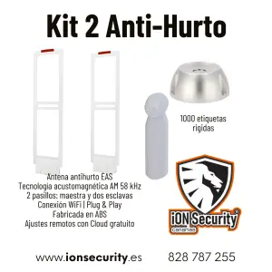 KIT ANTI-HURTO (1 PASILLOS) + 1000 ETIQUETAS + 2 desactivadores