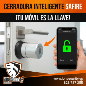 🔒 CERRADURA INTELIGENTE SAFIRE | Abre tu puerta con el móvil | ION Security Canarias