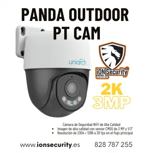Cámara Domo IP 3 MP - Auto Tracking - Luz Blanca y IR 30m