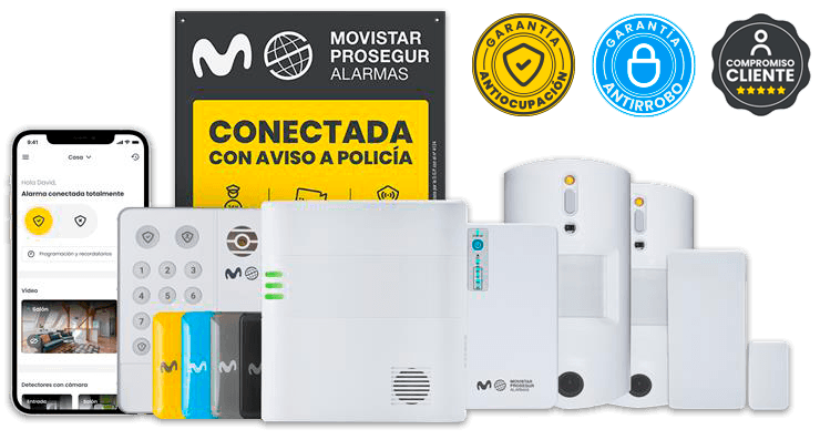 Alarma Hogar con SuperSeguridad MOVISTAR PROSEGUR